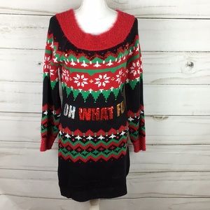 🆕It’s Our Time Ugly Christmas Dress Size Jr. L
